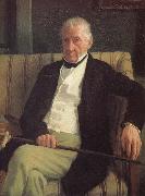 Edgar Degas Artist-s father oil on canvas